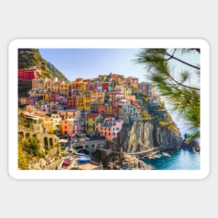 Italian Seaside Beach Town Photography Sticker